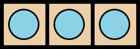 An example diagram showing a blockade of pieces