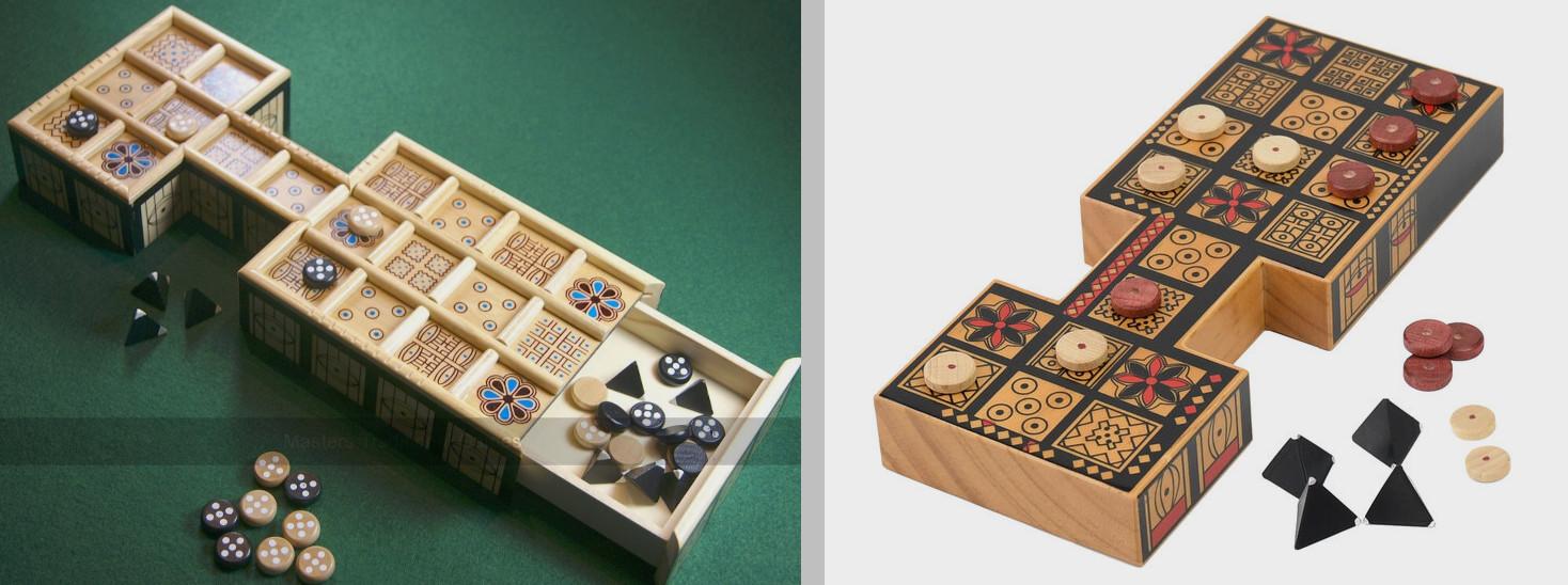 Photos of Royal Game of Ur boards sold by Masters Traditional Games
